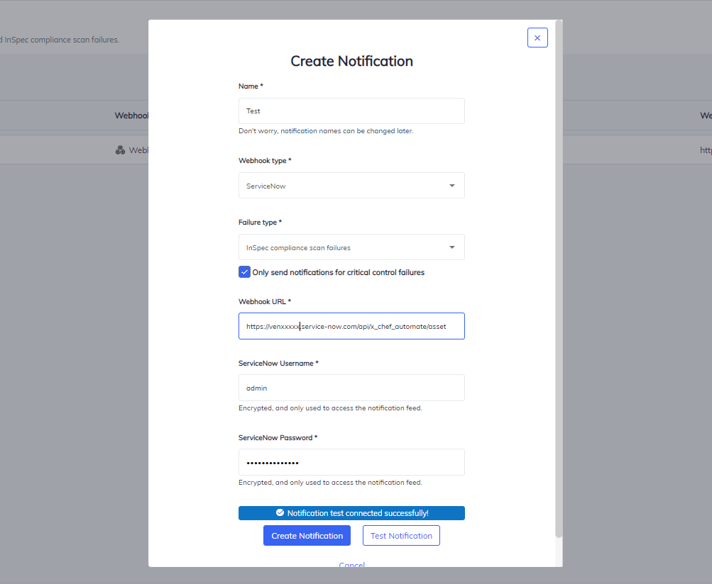 Chef Automate Notification for InSpec Scan Failures